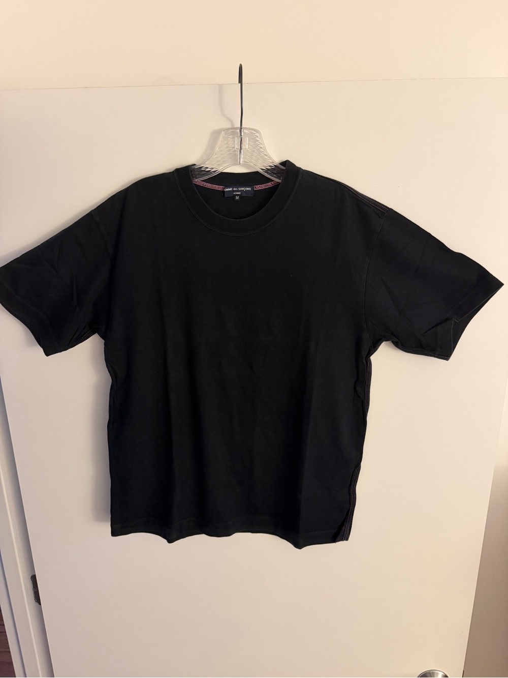 Men's Black Short-Sleeve Crewneck T-Shirt
